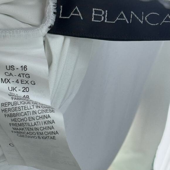 La Blanca Women's Mystic Palms Cutout One Shoulder One Piece Swimsuit SZ XL NWT - Picture 16 of 16